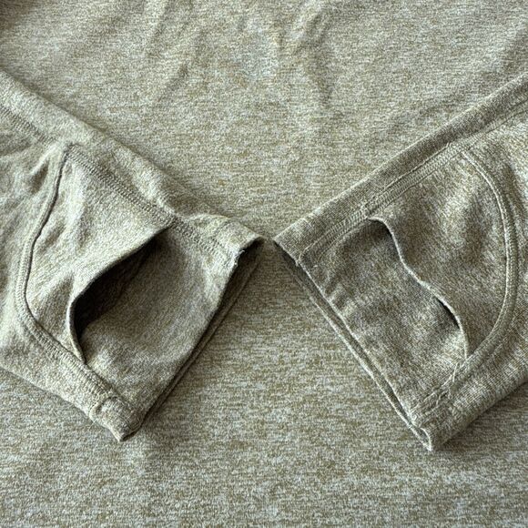 Athleta Uptempo II  Womens Hoodie Sweatshirt Green Heathered Size XS Thumbholes - Picture 5 of 5